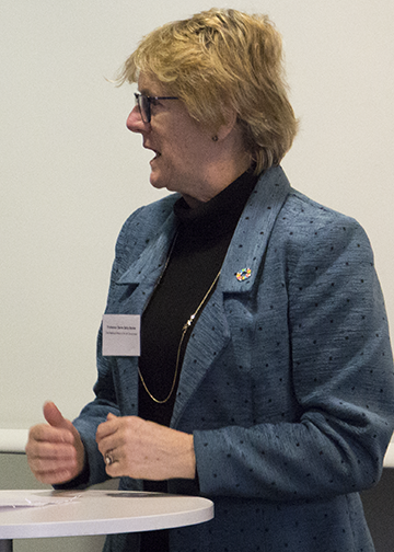 Den brittiska regeringens ledande vetensskapliga rådgivare, professor Sally Davies.