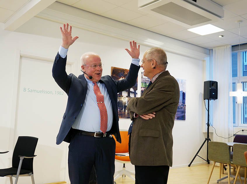Hälsa möter IT 25 nov 2015. Huvudbild Torbjörn Hägglöf (IBM), Ola Weiland. Foto SEJ