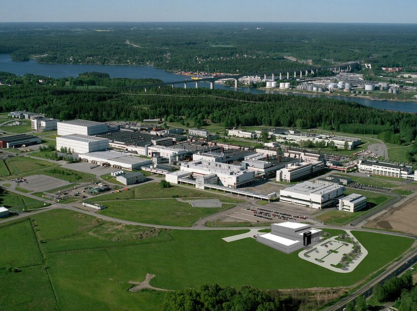 AZ Flygbild AstraZeneca Gärtuna med ny anläggning för tillverkning av biologiska läkemedel