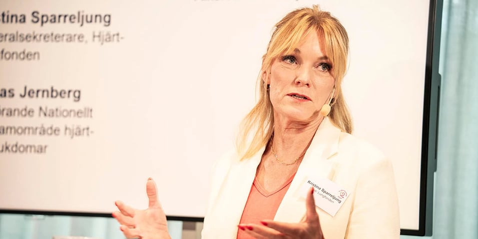 Kristina Sparreljung, generalsekreterare Hjärt-lungfonden.