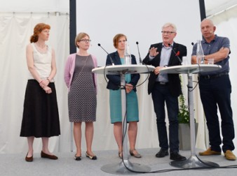 Från vänster Katarina Steen Carlsson, Sofia Wallström, Jessica Rydell ...