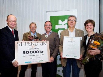 Från vänster Anders Öhlén, Henrik Toss (Landstinget i Uppsala län), Gunnar Dahlberg (Landstinget Västmanland), Bo Sandin (Landstinget Dalarna) och Sofia Jonsson (Landstinget Gävleborg).