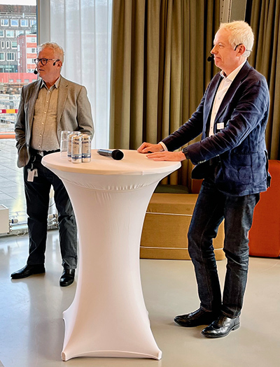I debatten deltog Stefan Jovinge, forsknings- och undervisningschef för universitetssjukvården samt Jesper Petersson, forskningschef Region Skåne.