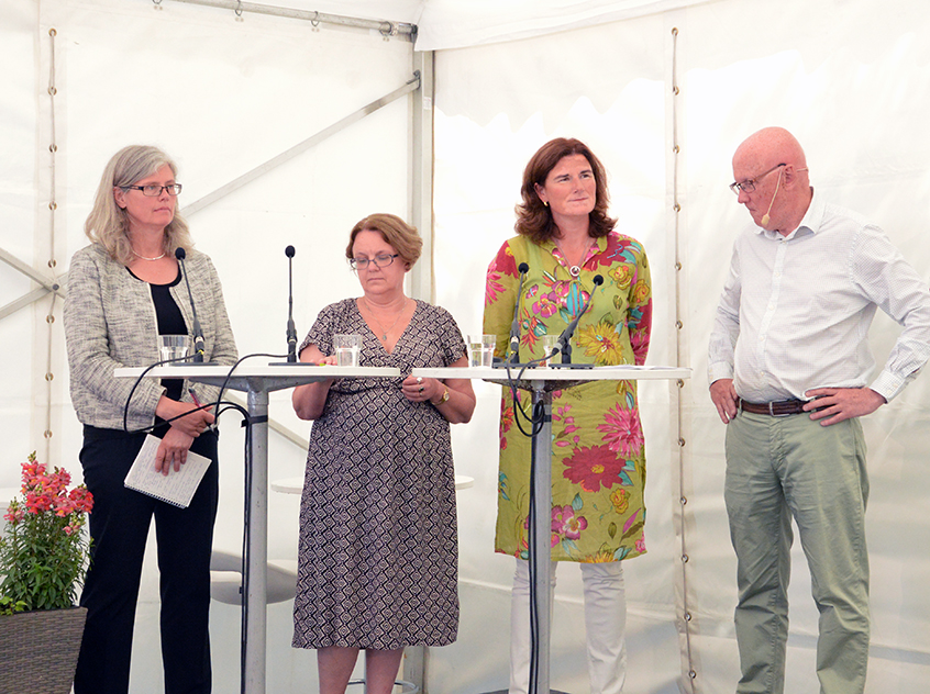 Från vänster: Karolina Antonov, Marie Ljungberg Schött, Helén Eliasson, Per Troein.